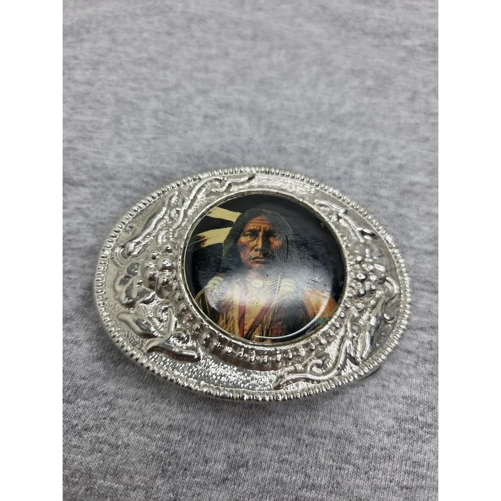 Vintage Native American Southwestern Heritage Belt Buckle